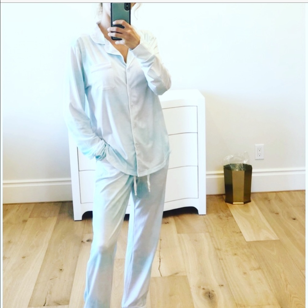 BELGIUM Tie Dye PJS Long Sleeve Button Top & Pants - Picture 9 of 10